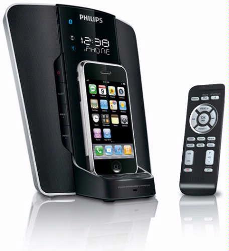 Deze nieuwe iPhone dock, de DC350, speelt niet alleen audiobestanden maar laat je ook handsfree bellen.