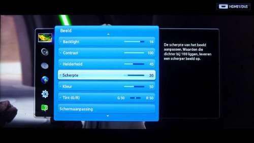 Beeld menu