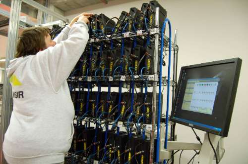 De testbank voor Telenetmodems